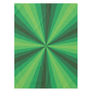 Optical Illusion Green Tablecloth