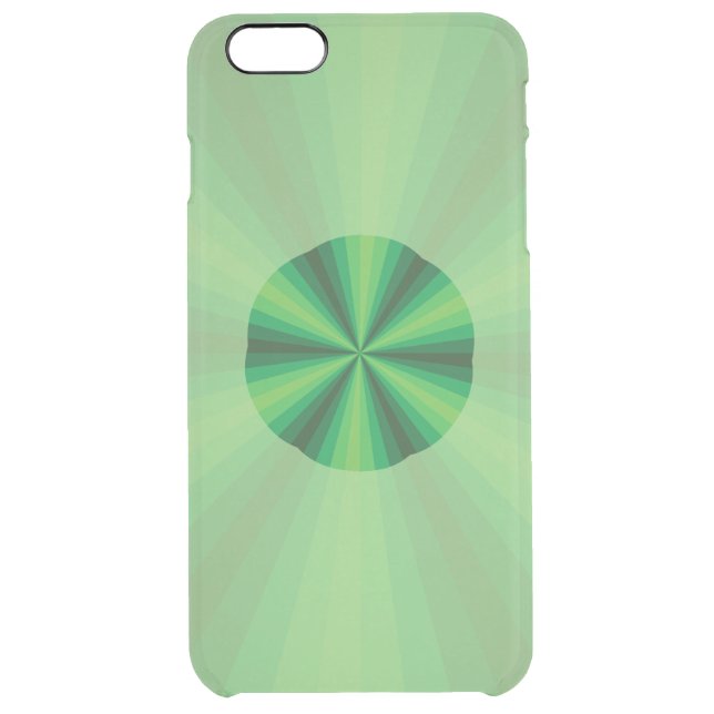 Optical Illusion Green Uncommon iPhone Case (Back)