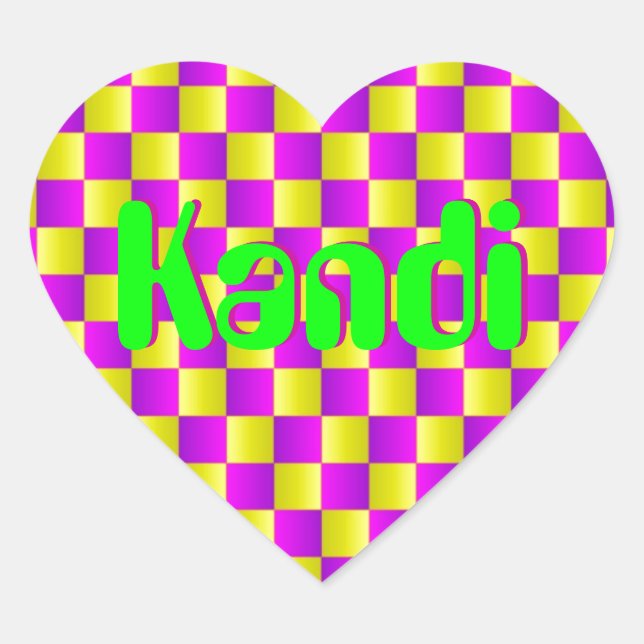 Optical Illusion Heart Sticker (Front)