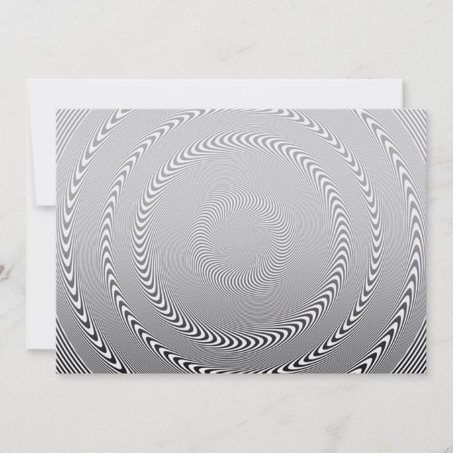Optical Illusion - Hypnosis made easy Invitation (Front)