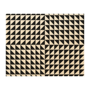 optical illusion illusion black wood wall art