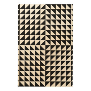 optical illusion illusion black wood wall art