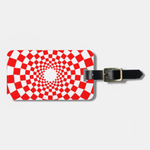 OPTICAL ILLUSION LUGGAGE TAG