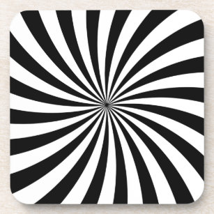 Optical illusion Munker-White' Coasters