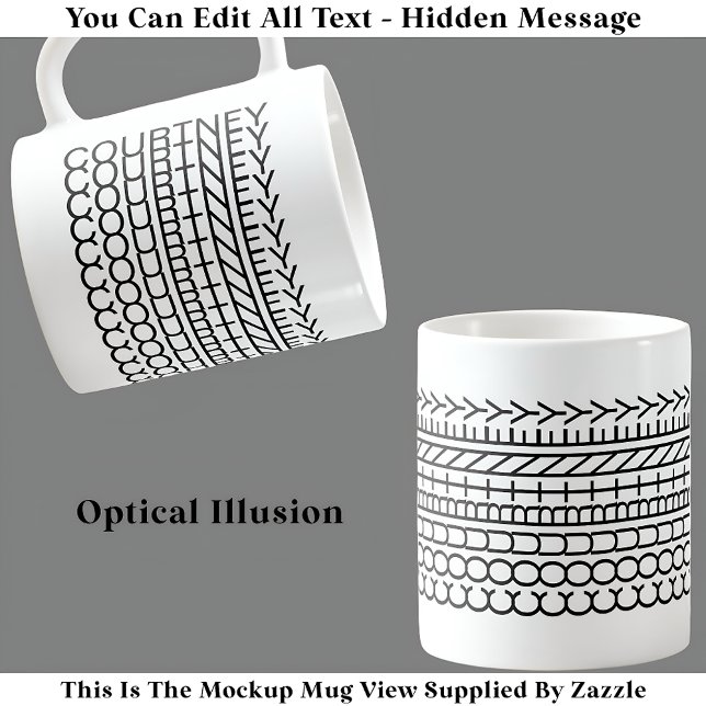 Optical Illusion Name Mug 114B Novelty Hidden Text (Creator Uploaded)
