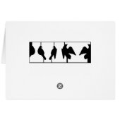 Optical illusion of urns or birds taking flight cards (Back Horizontal)