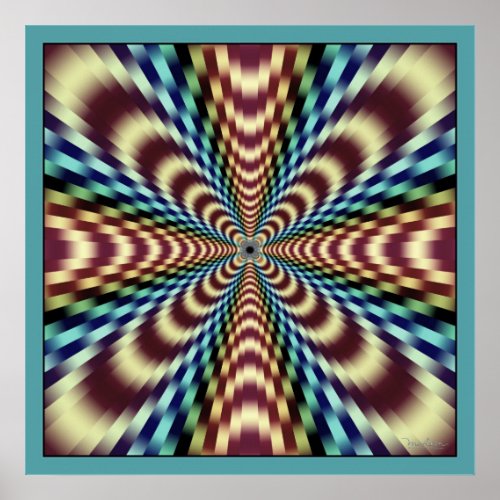 Optical Illusion of Vibration Poster