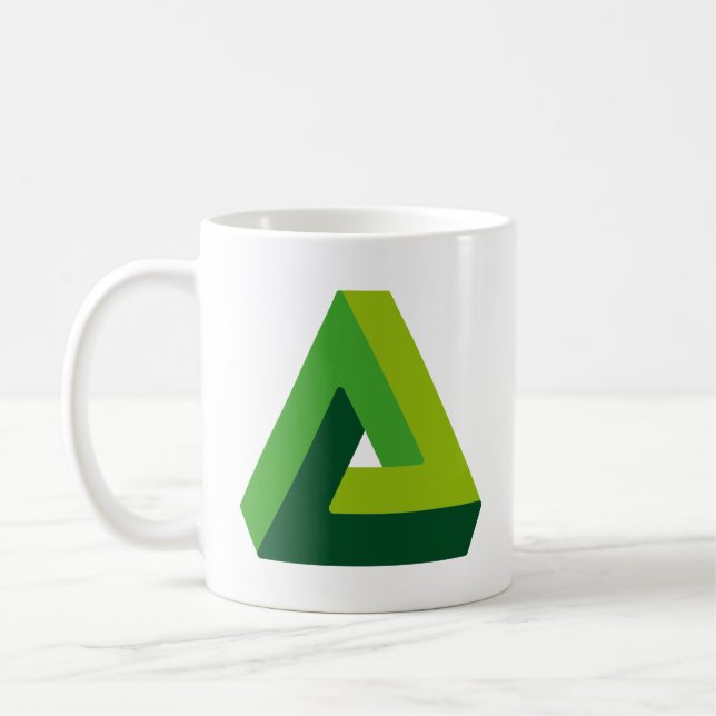 Optical illusion office mug (Left)