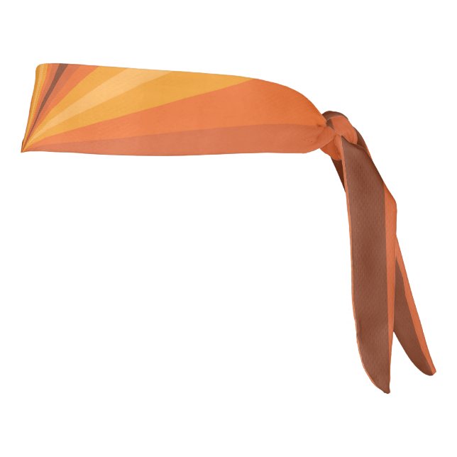 Optical Illusion Orange Athletic Headband (Rotate 90)
