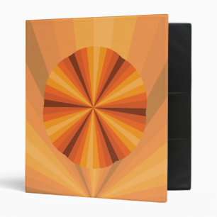 Optical Illusion Orange Binder