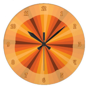 Purple Lines Retro Optical Illusion Wall Clock 
