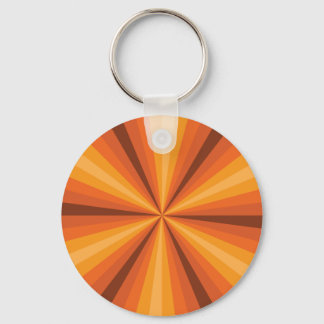 Optical Illusion Orange Keychain