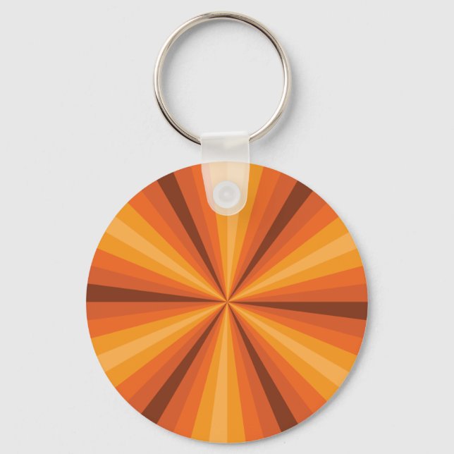 Optical Illusion Orange Keychain (Front)