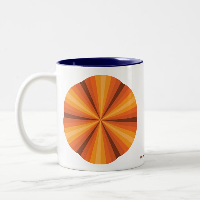 Optical Illusion Orange Mug (Left)