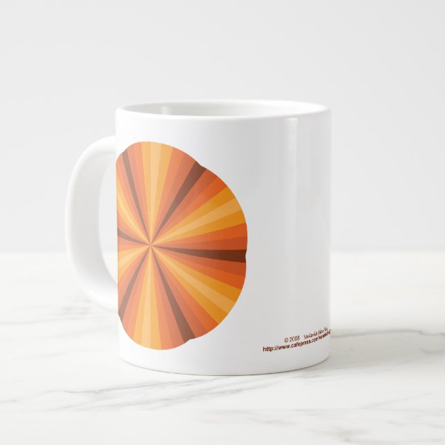 Optical Illusion Orange Specialty Mug (Front Left)