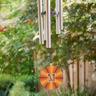 Optical Illusion Orange Wind Chime