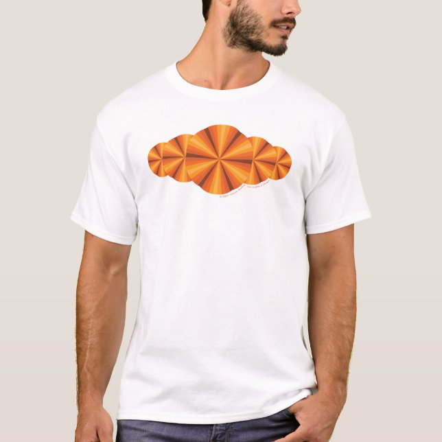Optical Illusion Orange Women's Light Shirt (Front)