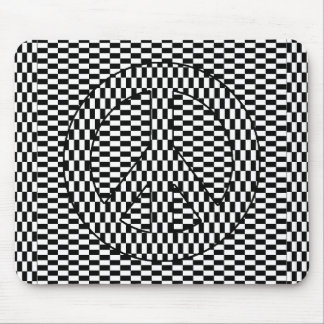 Optical Illusion Peace Mouse Pad