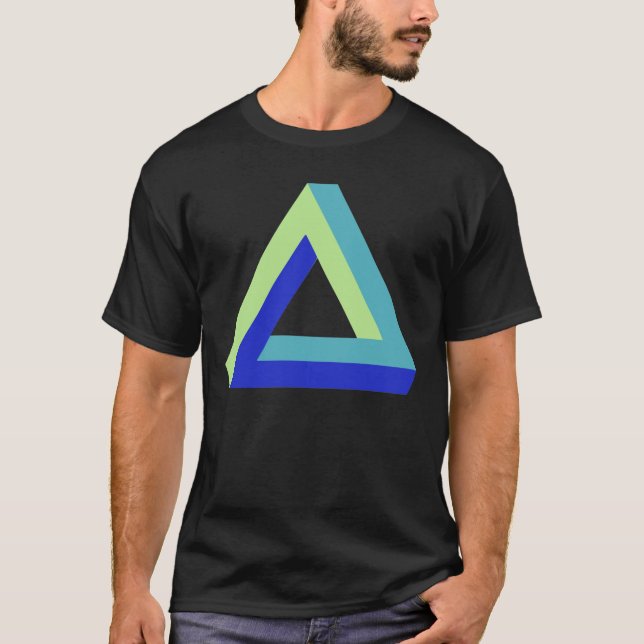 Optical illusion: penrose triangle T-Shirt (Front)