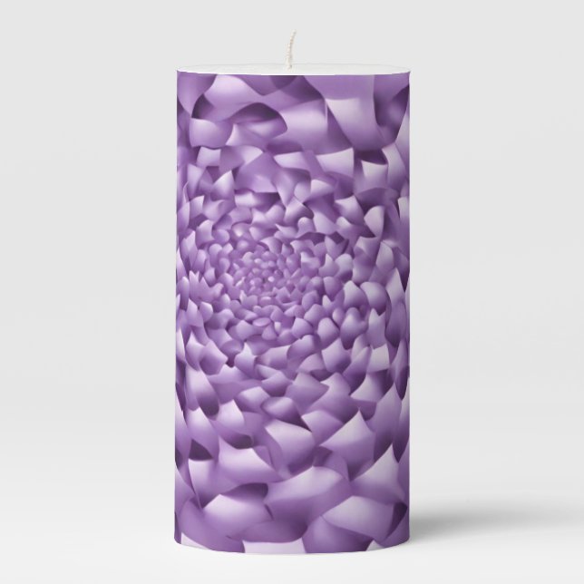 Optical Illusion Pillar Candle (Front)