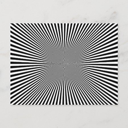 Optical Illusion Postcard
