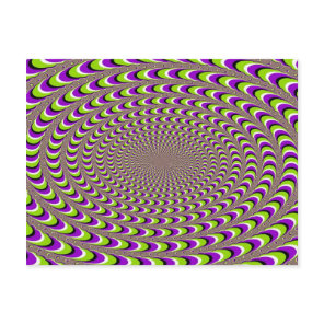 Optical Illusion Postcard