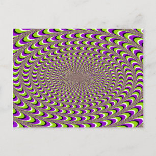 Optical Illusion Postcard