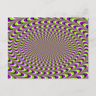 Optical Illusion Postcard
