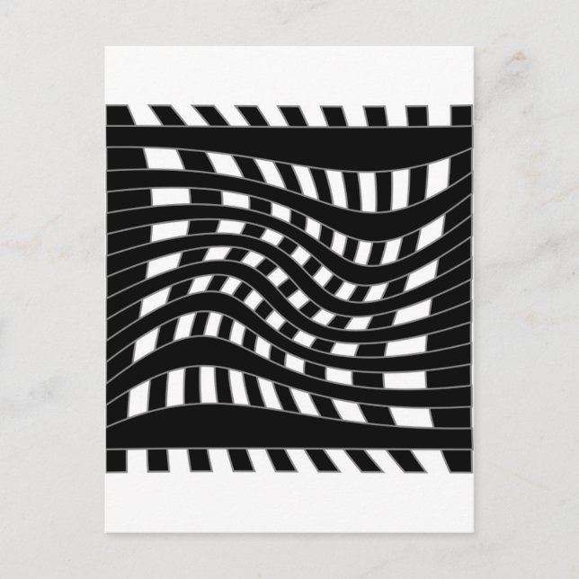 Optical illusion postcard (Front)