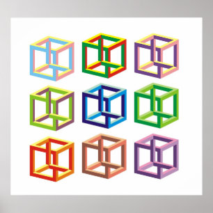 optical illusion poster