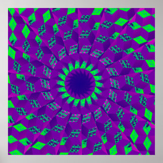 Purple Optical Illusions Posters | Zazzle