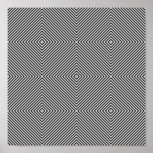 Optical illusion poster