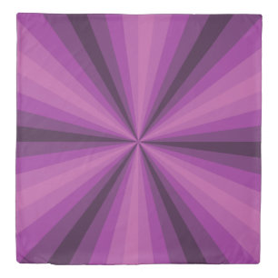 Optical Illusion Purple Duvet Cover