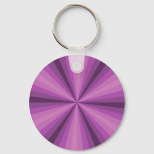 Optical Illusion Purple Keychain