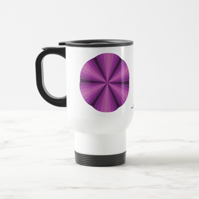 Optical Illusion Purple Mug (Left)