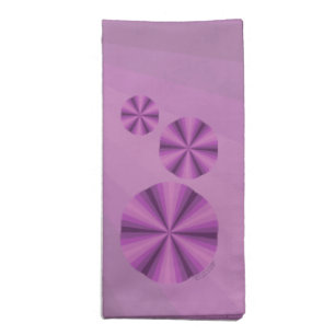 Optical Illusion Purple Napkin