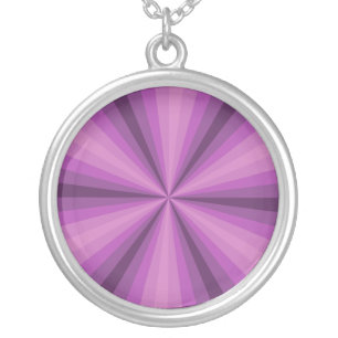 Optical Illusion Purple Necklace