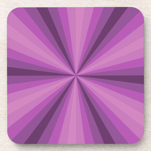 Optical Illusion Purple Notebook Beverage Coaster (Front)