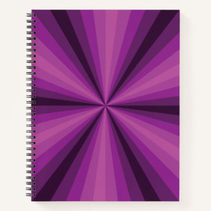Optical Illusion Purple Spiral Notebook