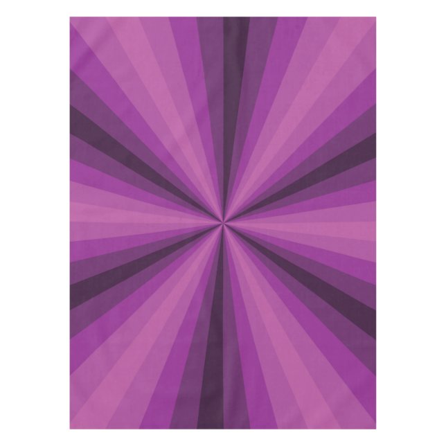 Optical Illusion Purple Tablecloth (Front)