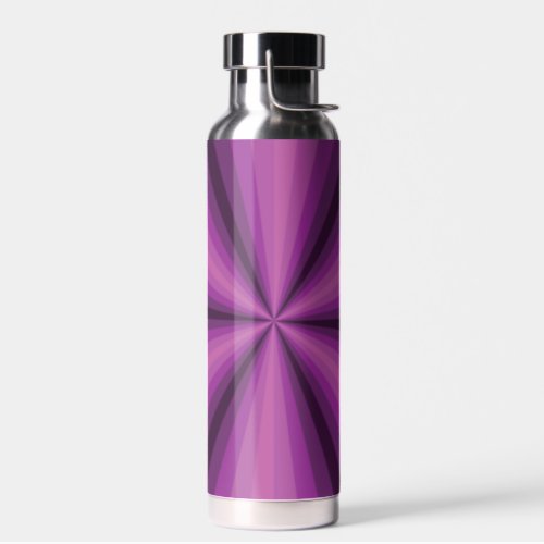 Optical Illusion Purple Water Bottle