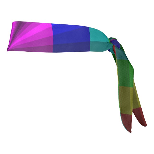 Optical Illusion Rainbow Athletic Headband (Rotate 90)