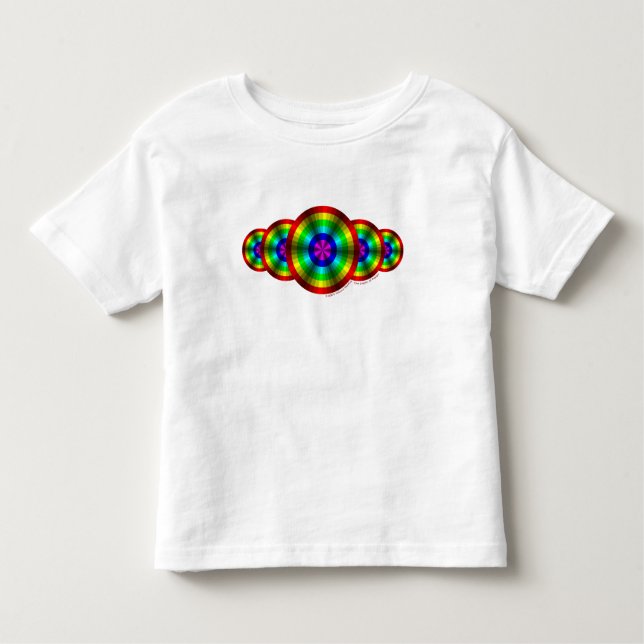 Optical Illusion Rainbow Kids and Baby Light Shirt (Front)