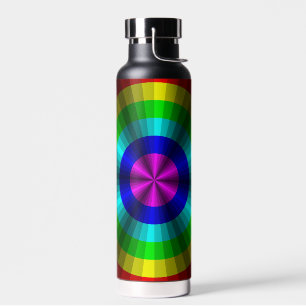 Optical Illusion Rainbow Water Bottle