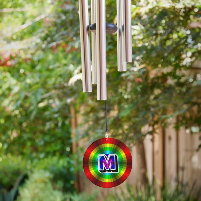 Optical Illusion Rainbow Wind Chime (Backyard)