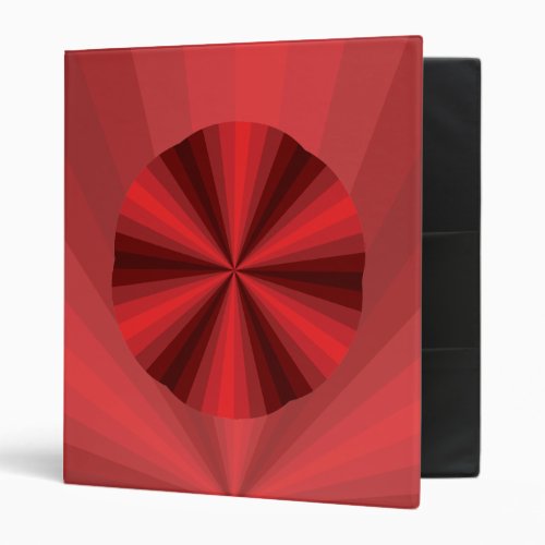 Optical Illusion Red Binder