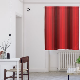 Optical Illusion Red Blackout Curtains