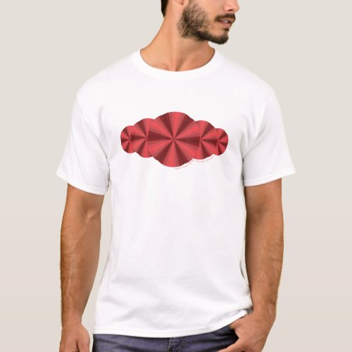 Optical Illusion Red Kids and Baby Dark Shirt