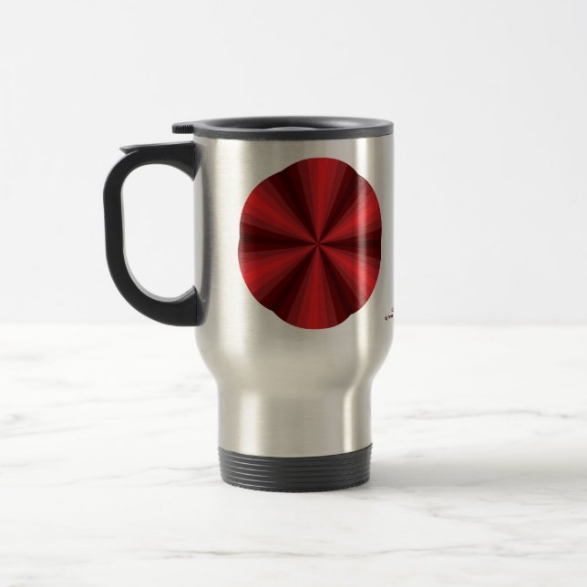 Optical Illusion Red Mug (Left)