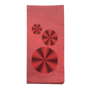 Optical Illusion Red Napkin
